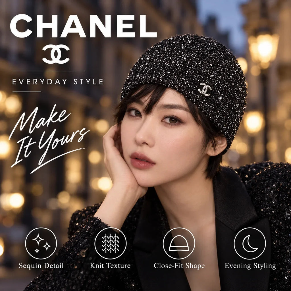 Chanel Sequin Hat - image 1