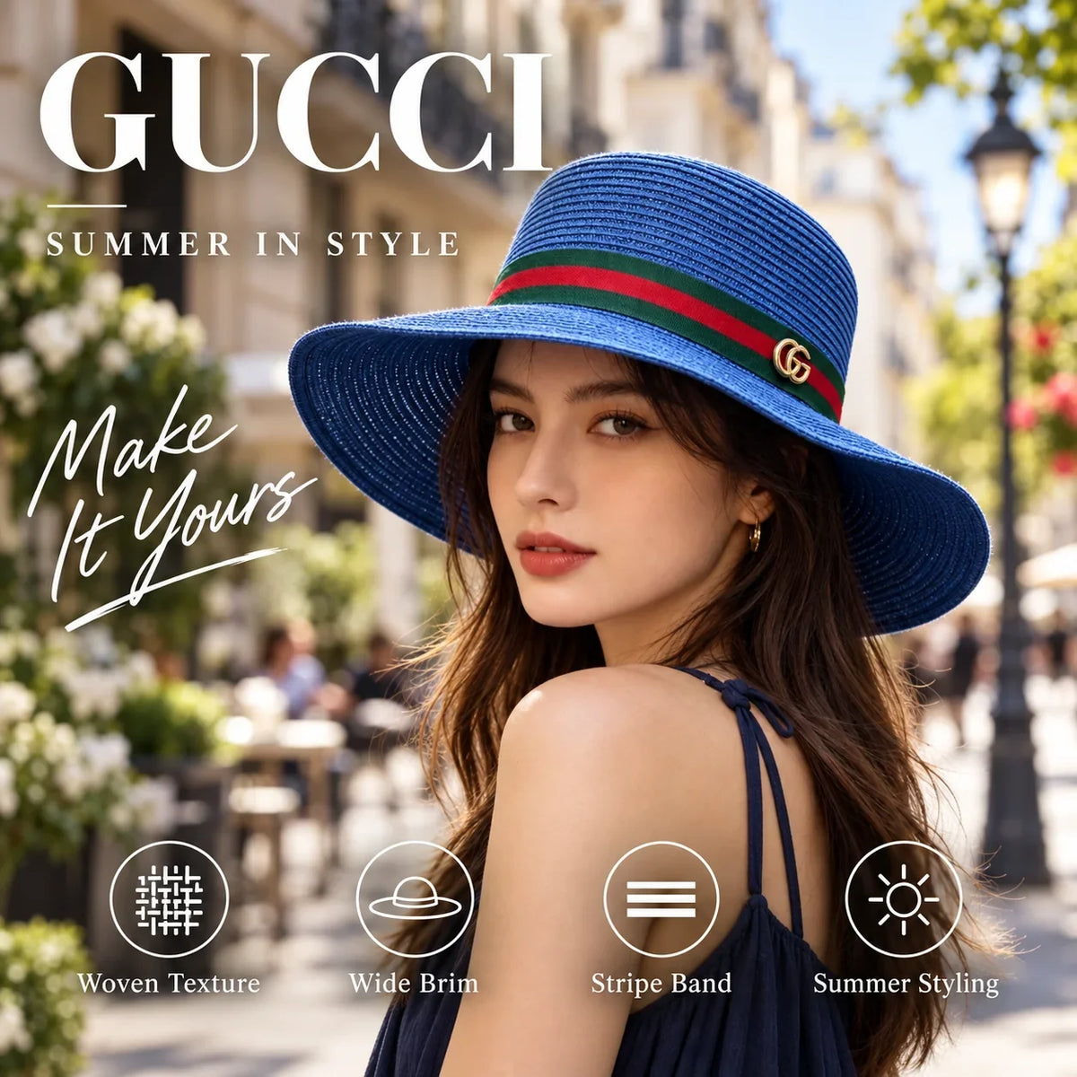 Gucci Woven Open Knit Hat - image 1
