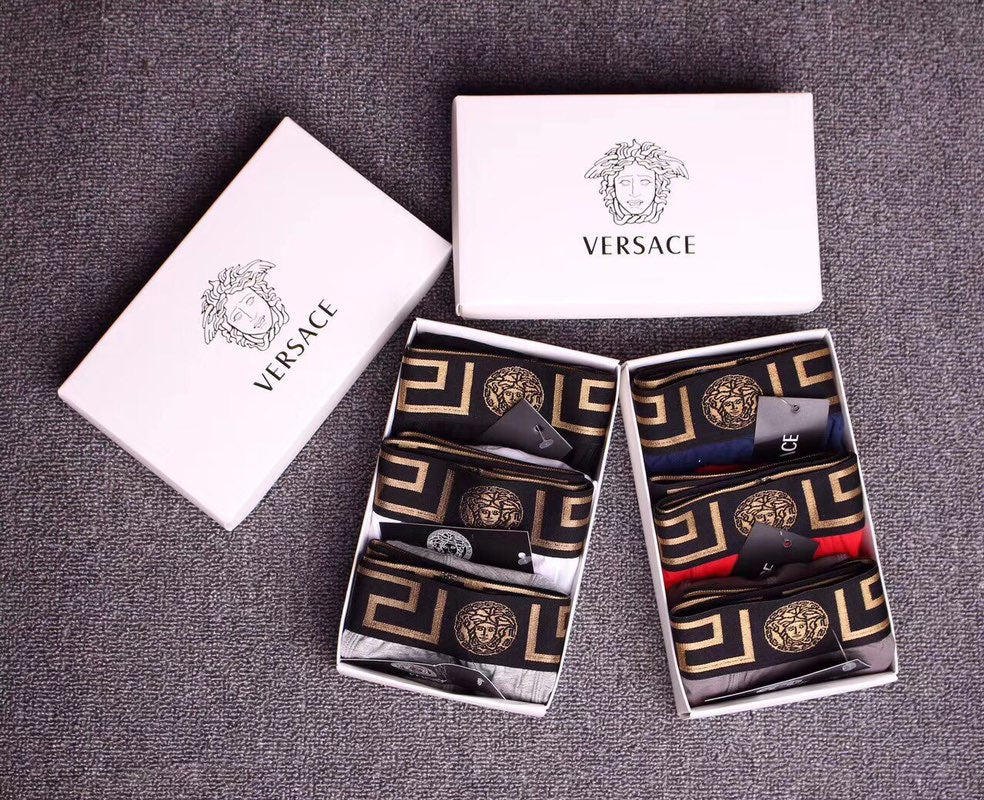 Versace gold patterned waist boxer briefs - view 9