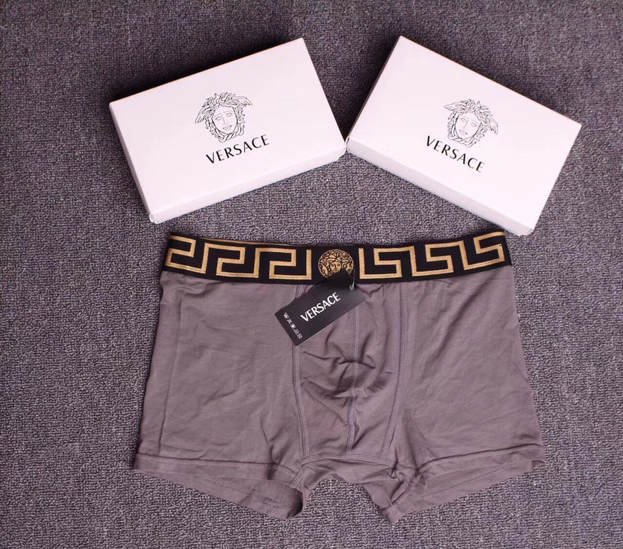 Versace gold patterned waist boxer briefs - view 7