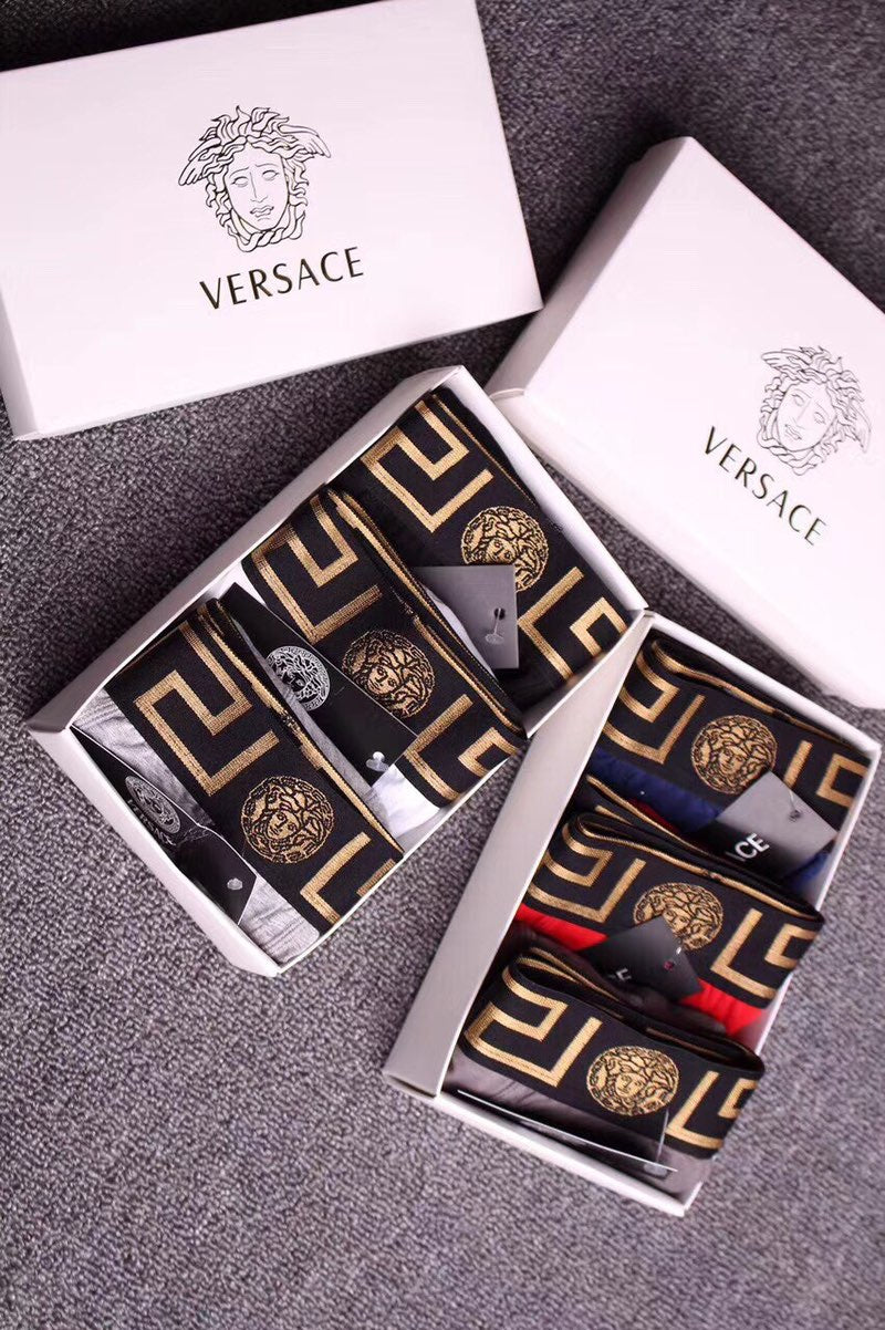 Versace gold patterned waist boxer briefs - view 1