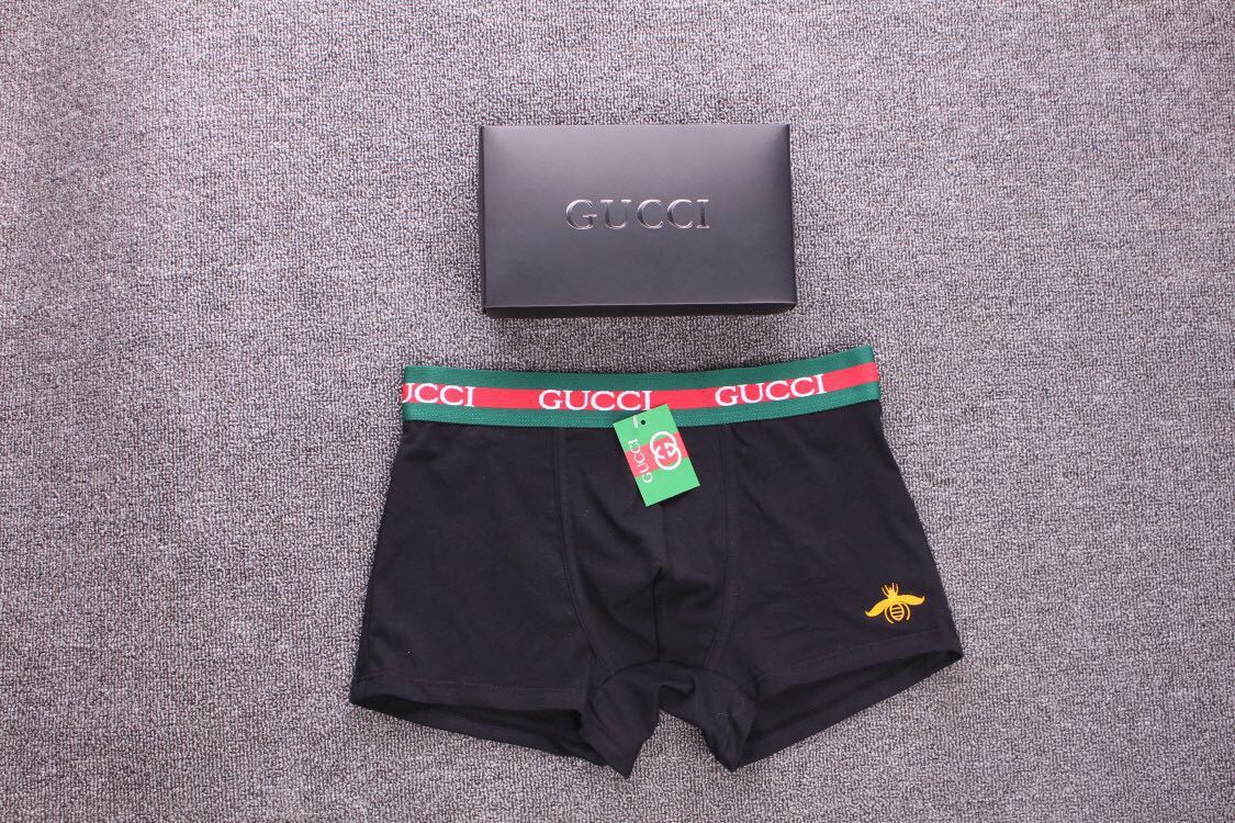 Gucci Boxed Underwear - wide red-green lettered waistbands - image 4