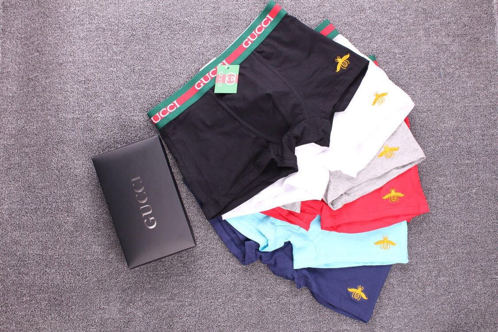 Gucci Boxed Underwear - wide red-green lettered waistbands - image 3