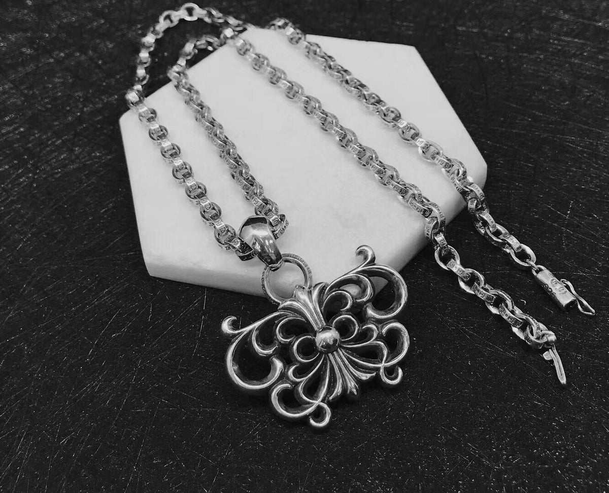 Chrome Hearts Orchid Motif Pendant Necklace - album image 2