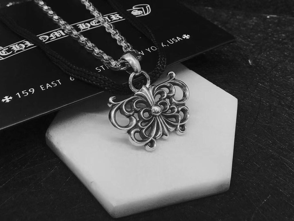 Chrome Hearts Orchid Motif Pendant Necklace - album image 1