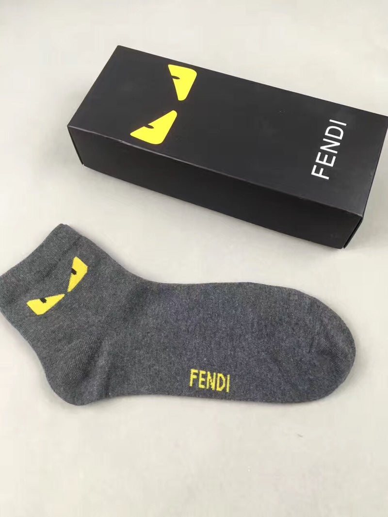 Fendi contrast monster eyes ankle socks - view 7