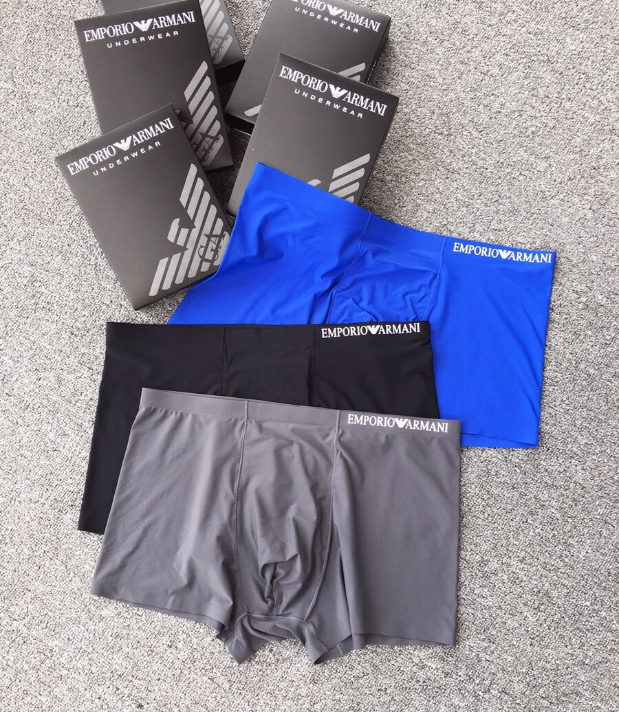 Armani Plain Wordmark Boxer Briefs - Box of Three Pieces - image 8