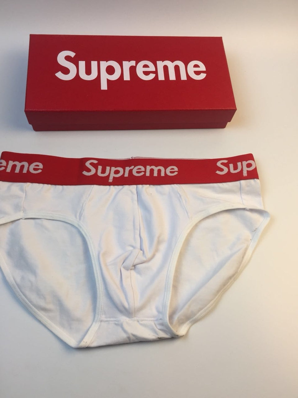 Supreme Black Logo Waistband Briefs, image 3