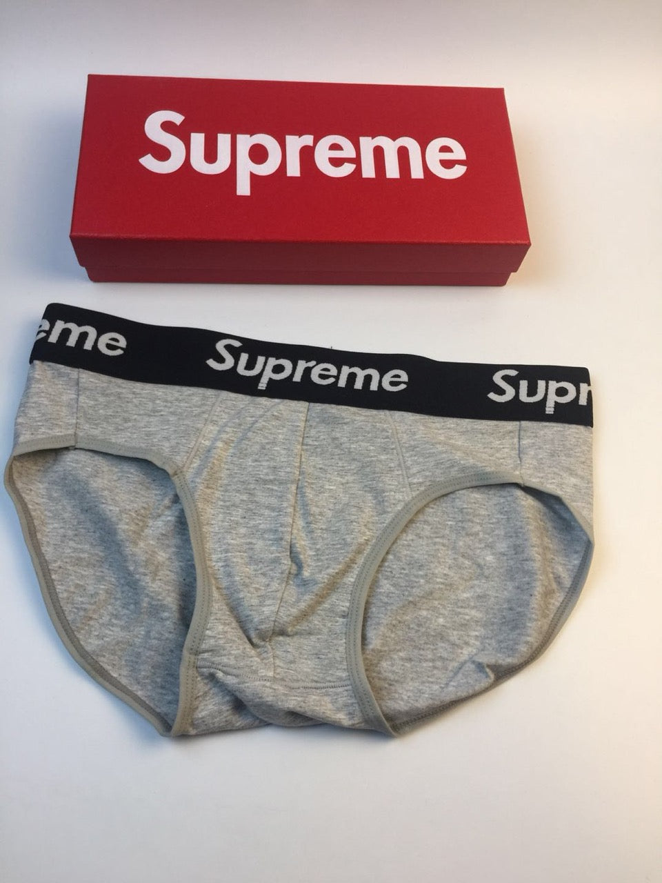 Supreme Black Logo Waistband Briefs, image 4