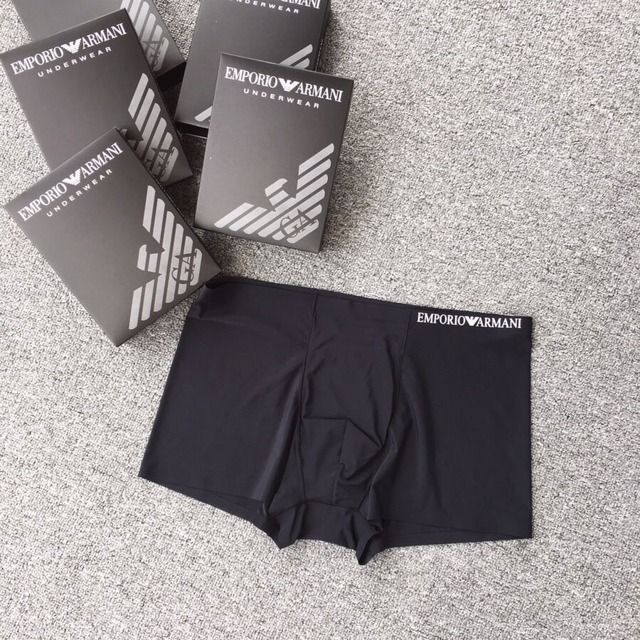 Armani Plain Wordmark Boxer Briefs - Box of Three Pieces - image 3