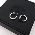 Chrome Hearts Smooth Silver-Tone Hoop Earrings - album image 1
