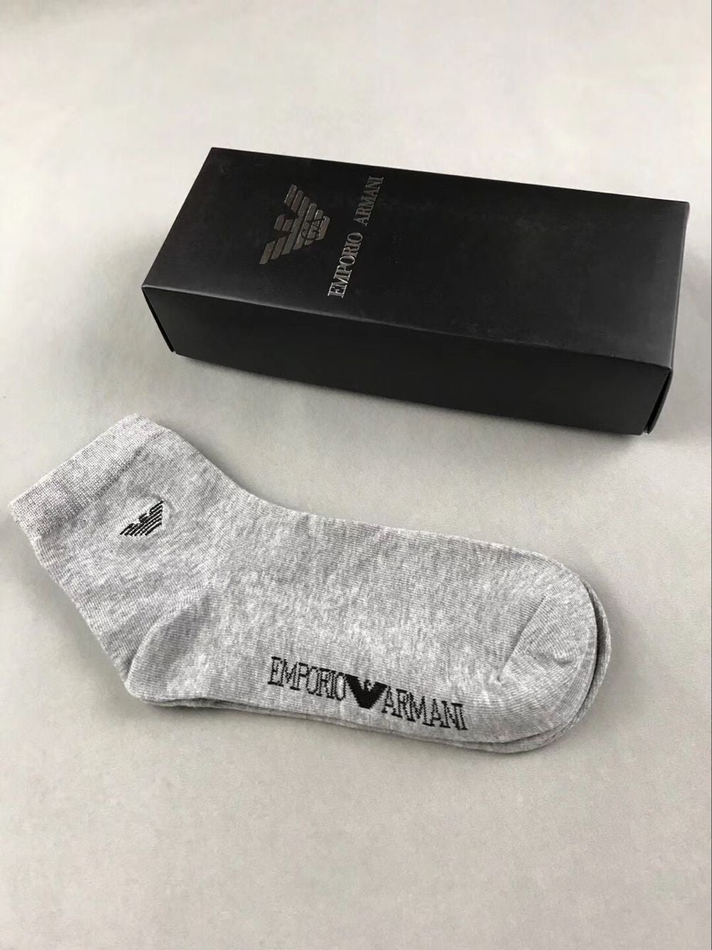 Armani Minimal Eagle Ankle Socks - Boxed Set of 5 Pairs - image 2