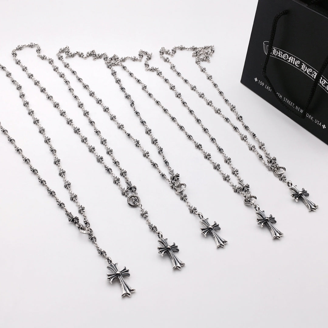 Chrome Hearts Adjustable Cross Pendant Necklace - album image 3