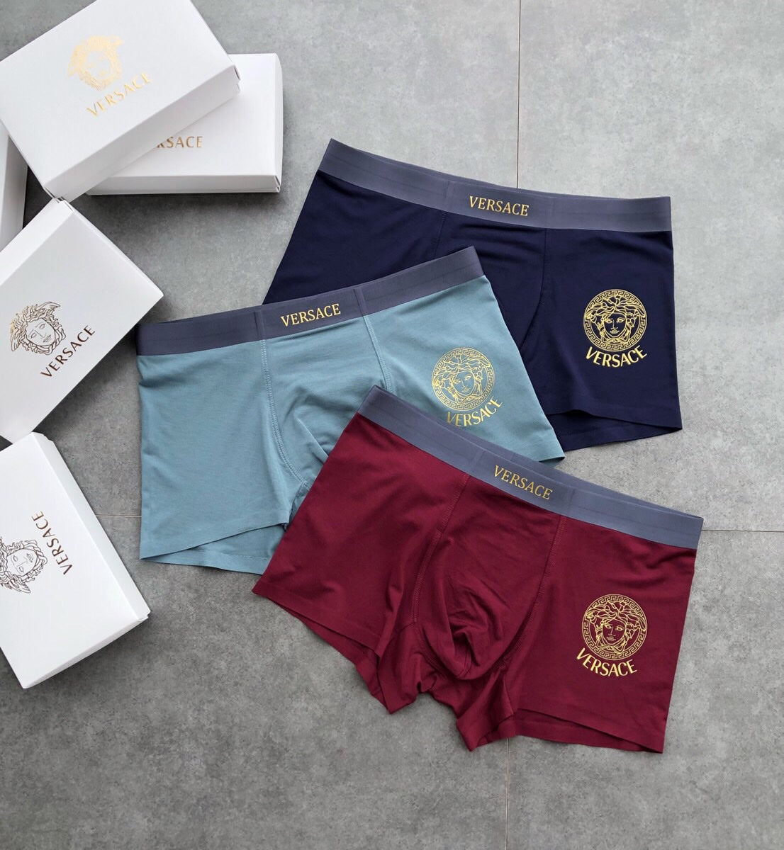 Versace small circular medusa boxer briefs - view 9