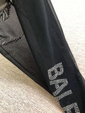Balenciaga mesh vertical lettering pantyhose - view 2