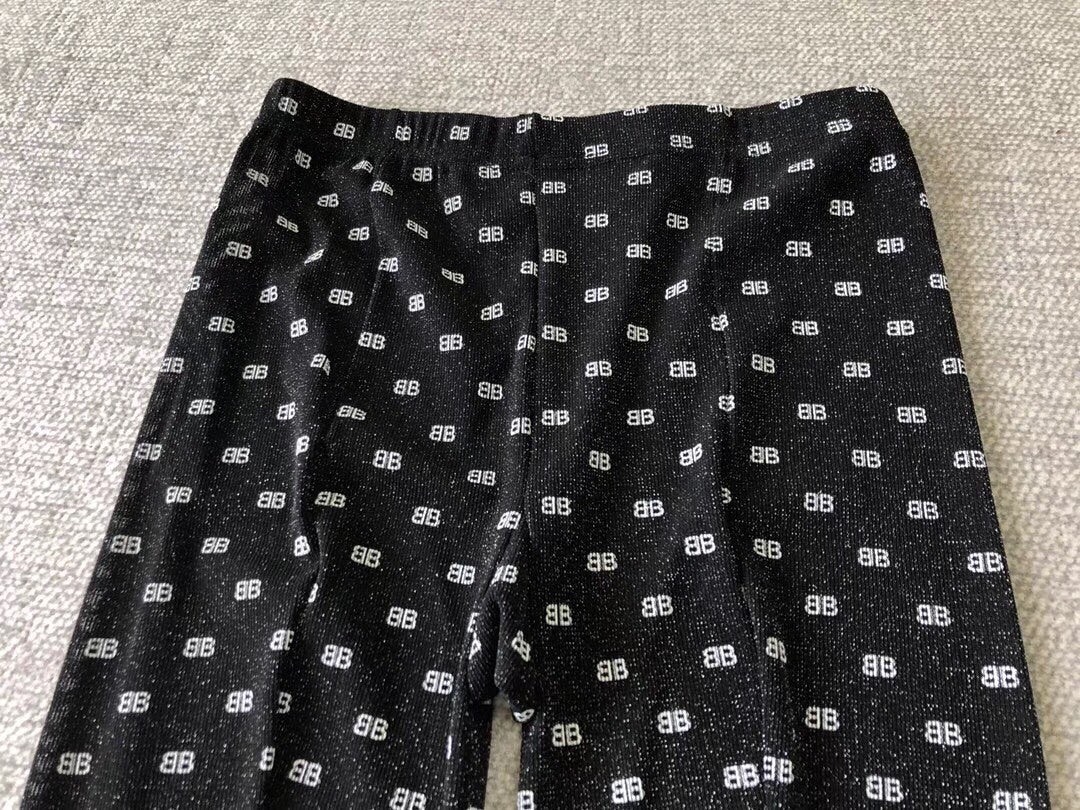 Balenciaga allover bb monogram pantyhose - view 7