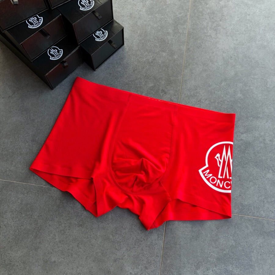 Moncler red oversized white crest boxer briefs - view 4