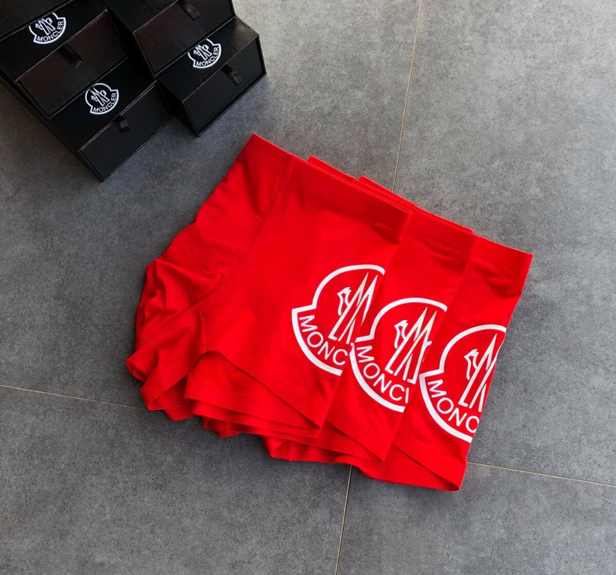 Moncler red oversized white crest boxer briefs - view 3