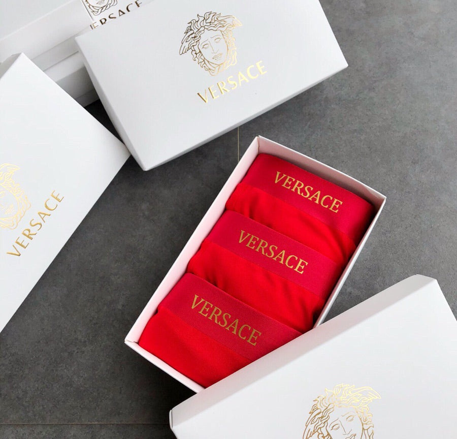 Versace red gold medusa boxer briefs - view 2