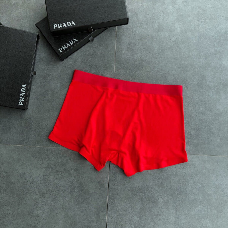 Prada red bold white lettering boxer briefs - view 8