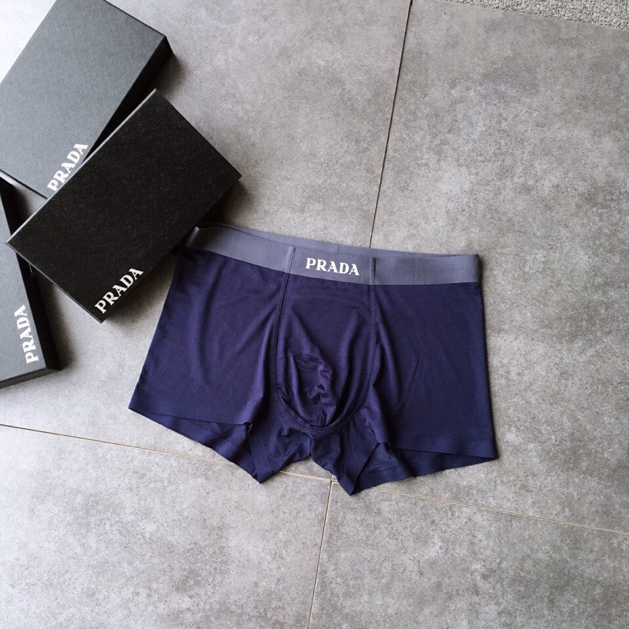 Prada bold contrast waist lettering boxer briefs - view 5