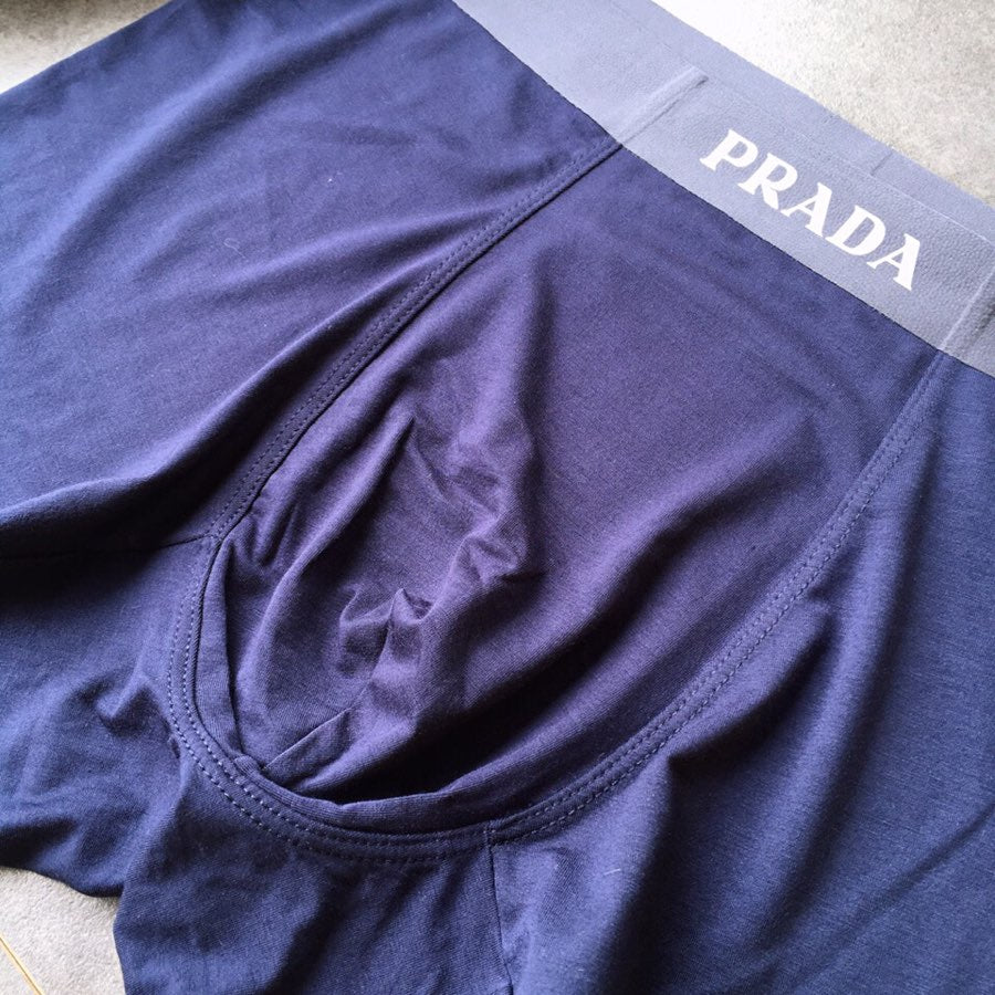 Prada bold contrast waist lettering boxer briefs - view 7
