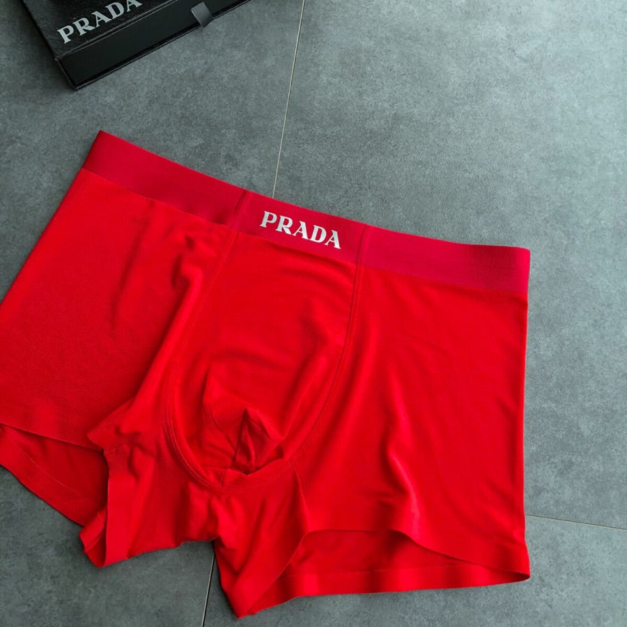 Prada red small waist lettering boxer briefs - view 5