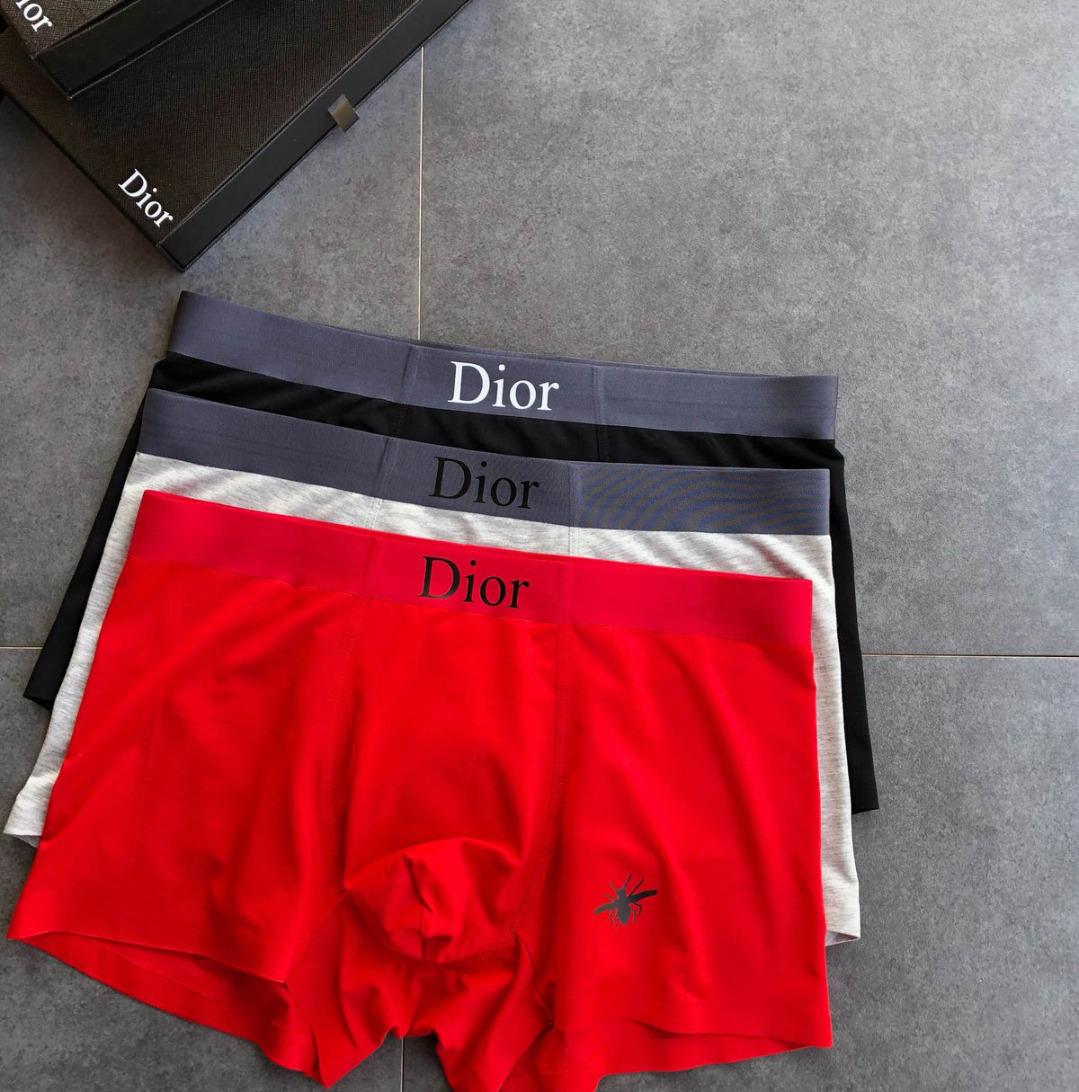 Dior minimal contrast bands boxer briefs - view 1