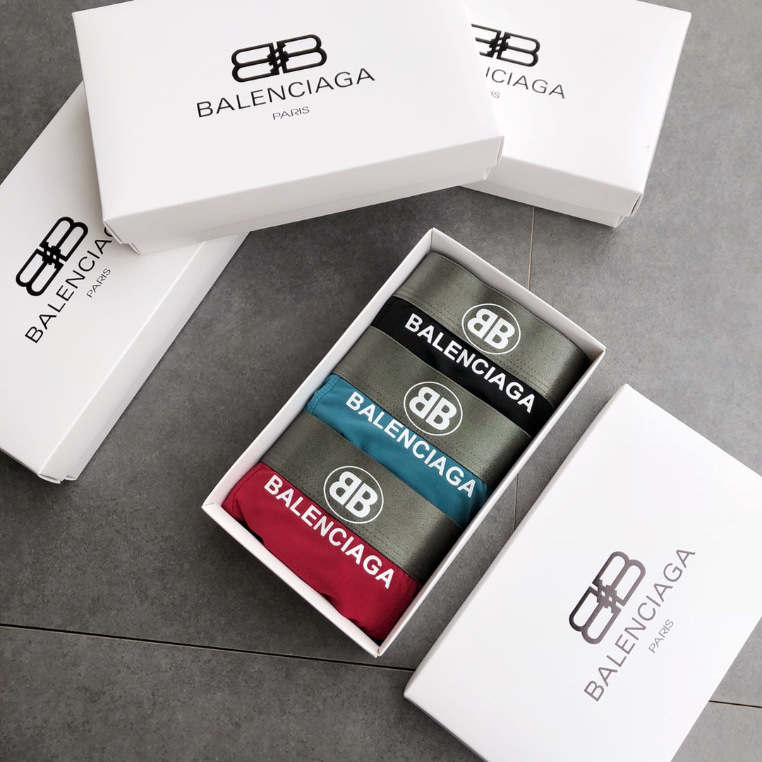 Balenciaga boxed bb lettering boxer briefs - view 1