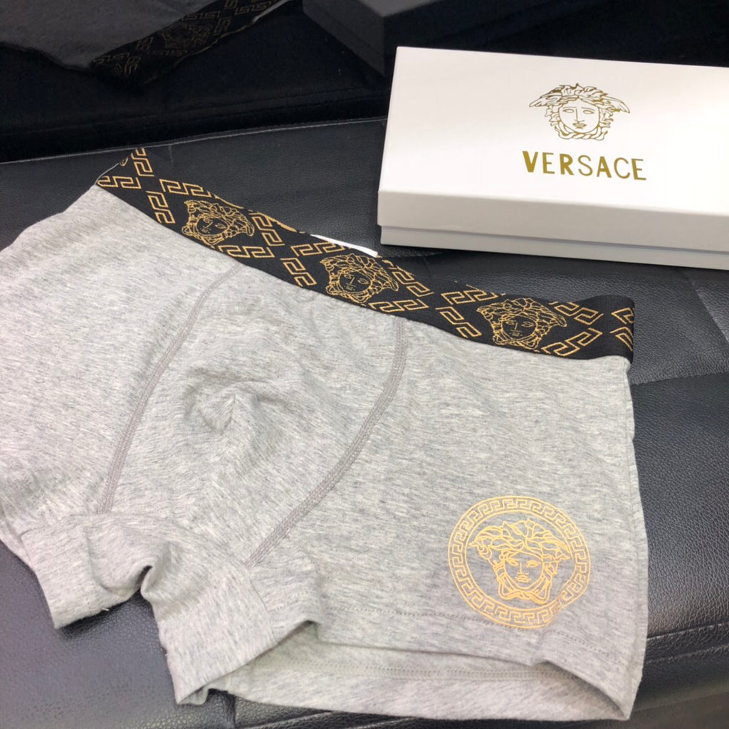 Versace white gold medallion boxer briefs - view 2