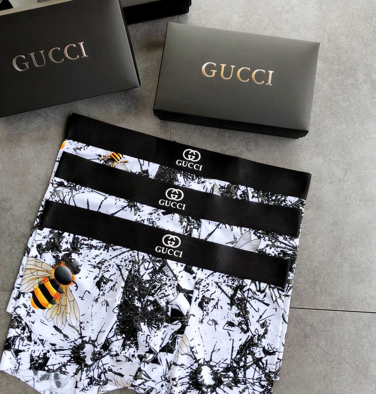 Gucci Boxed Underwear - Black And White Logo - 3-Piece Box - image 2