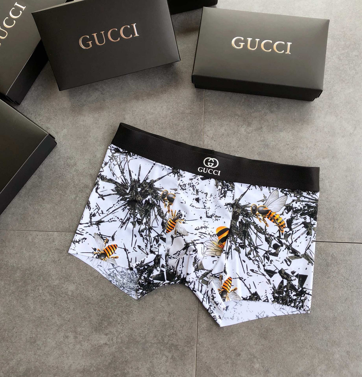 Gucci Boxed Underwear - Black And White Logo - 3-Piece Box - image 4