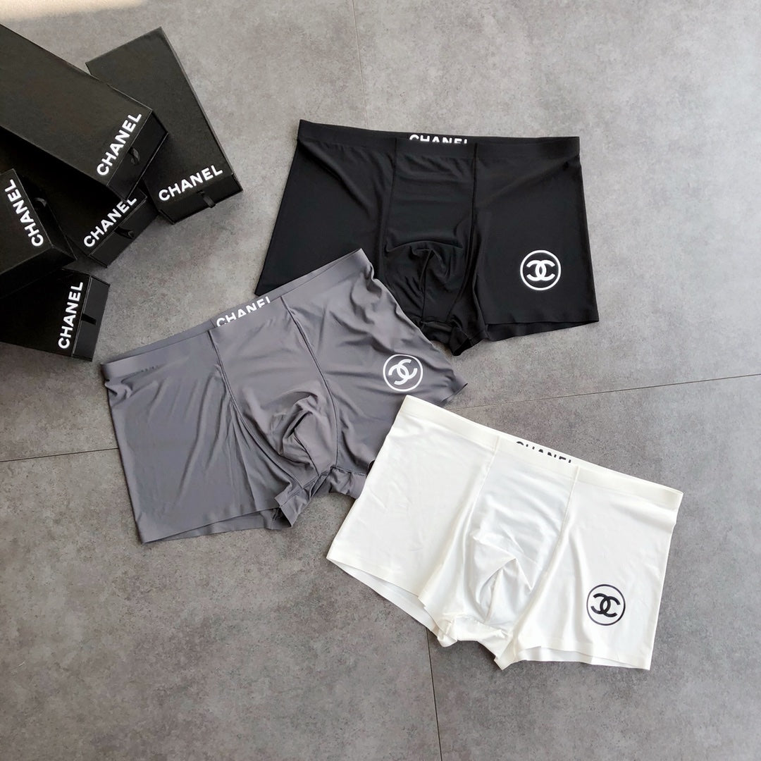 Chanel neutral circular side emblem boxer briefs - view 1