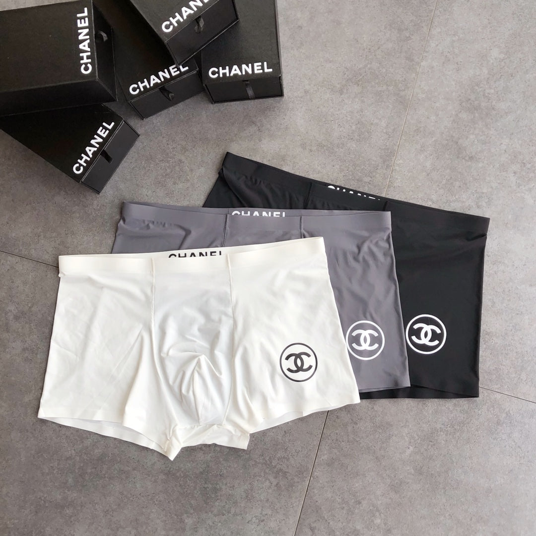 Chanel neutral circular side emblem boxer briefs - view 3