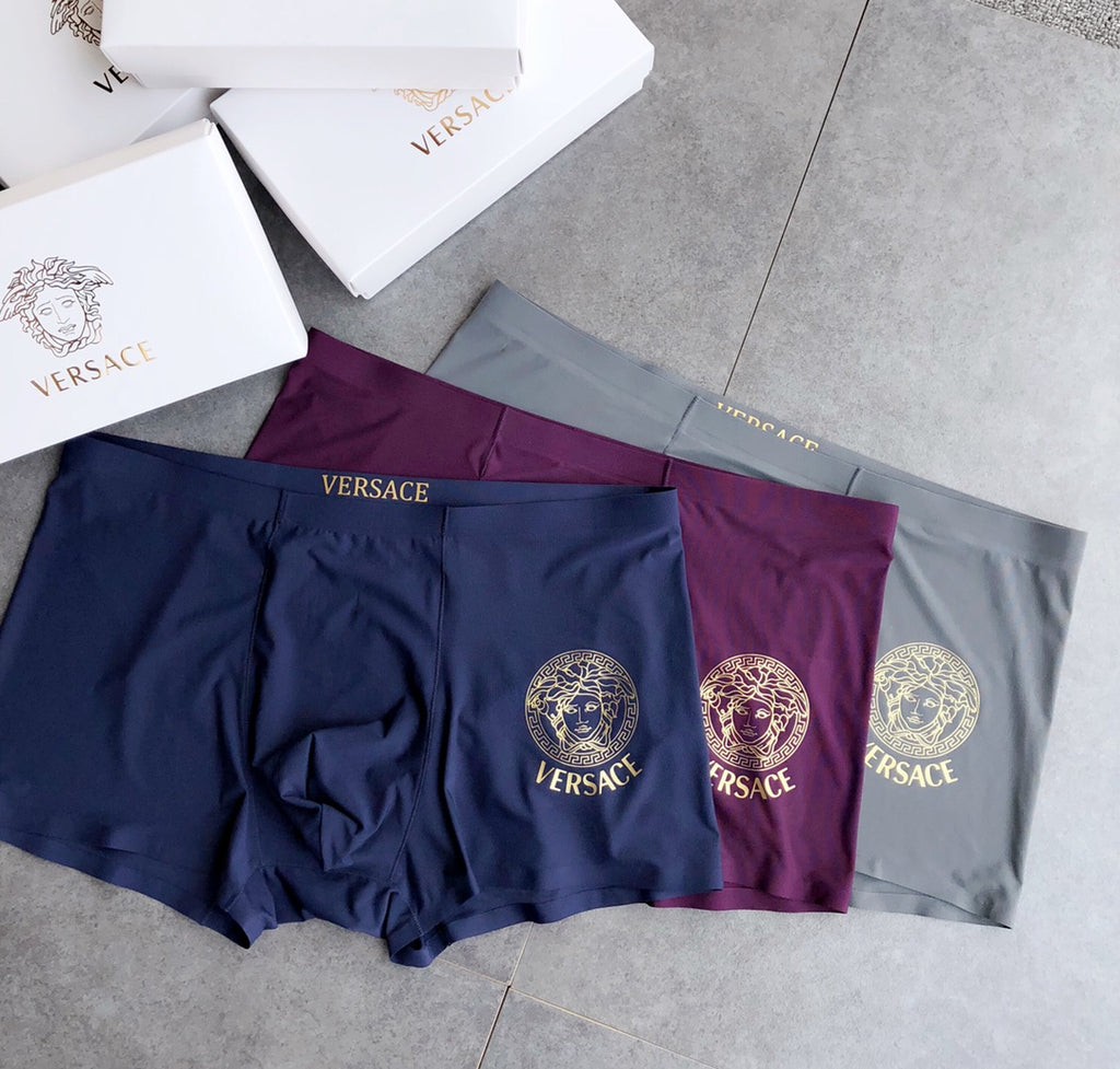 Versace large medusa wordmark boxer briefs - view 2