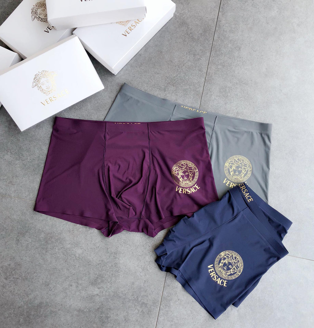 Versace large medusa wordmark boxer briefs - view 3