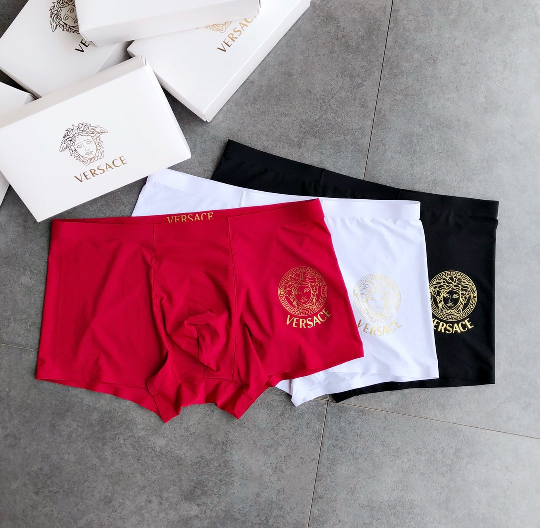 Versace large gold medusa boxer briefs - view 3