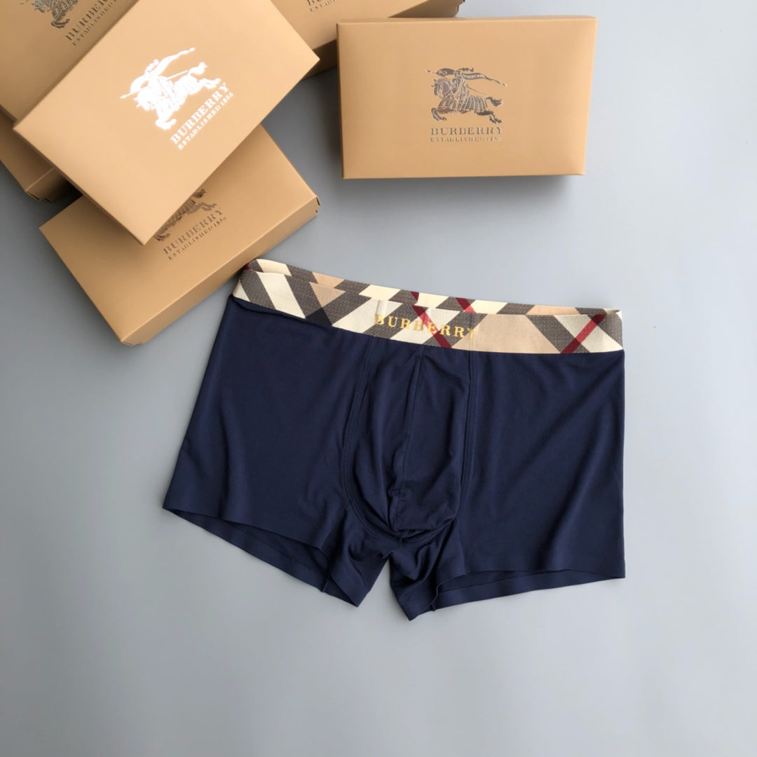 Burberry diagonal check neutrals boxer briefs - view 4