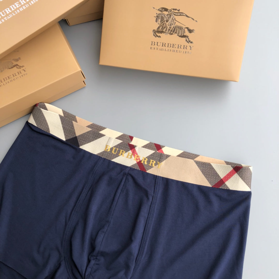Burberry diagonal check neutrals boxer briefs - view 5