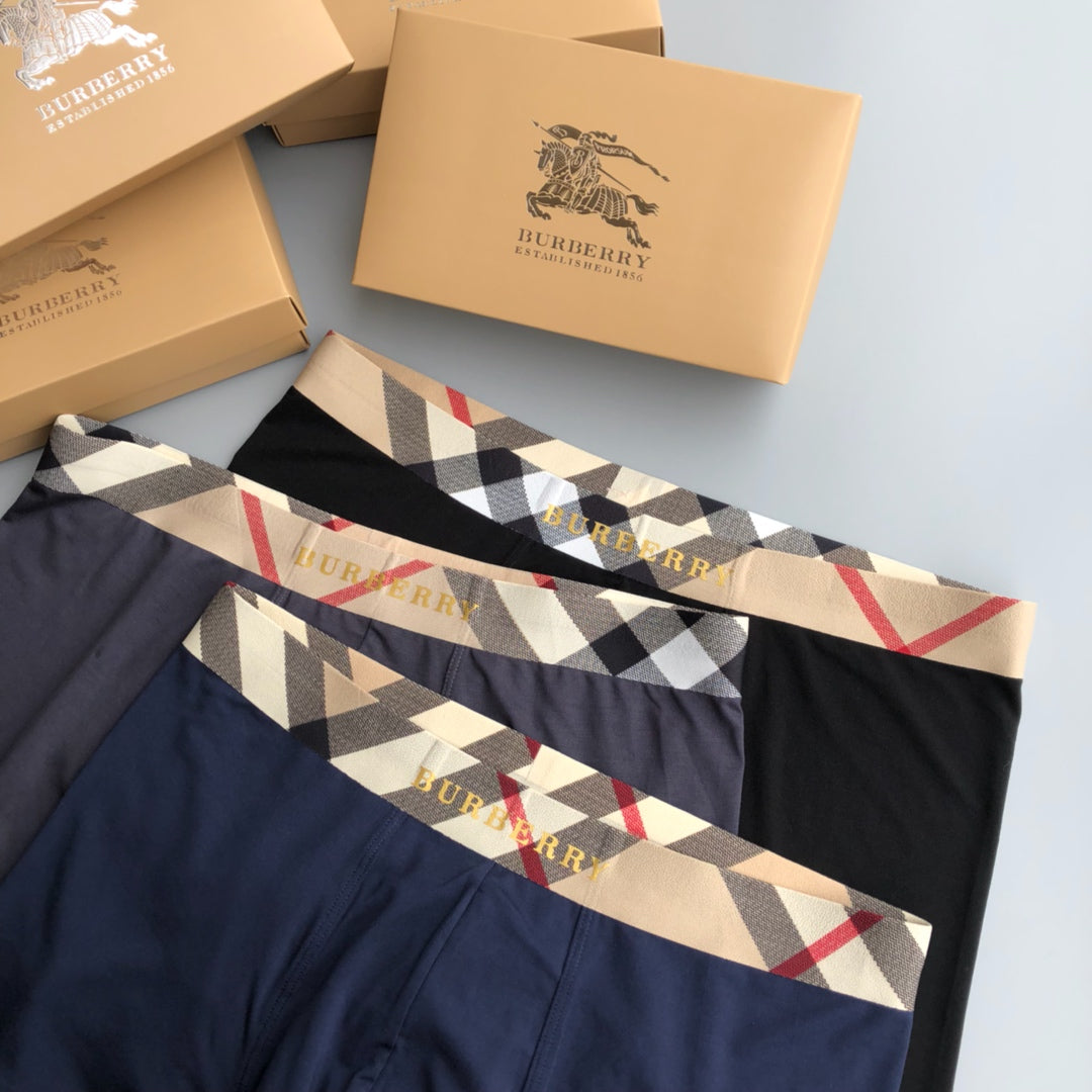 Burberry diagonal check neutrals boxer briefs - view 3