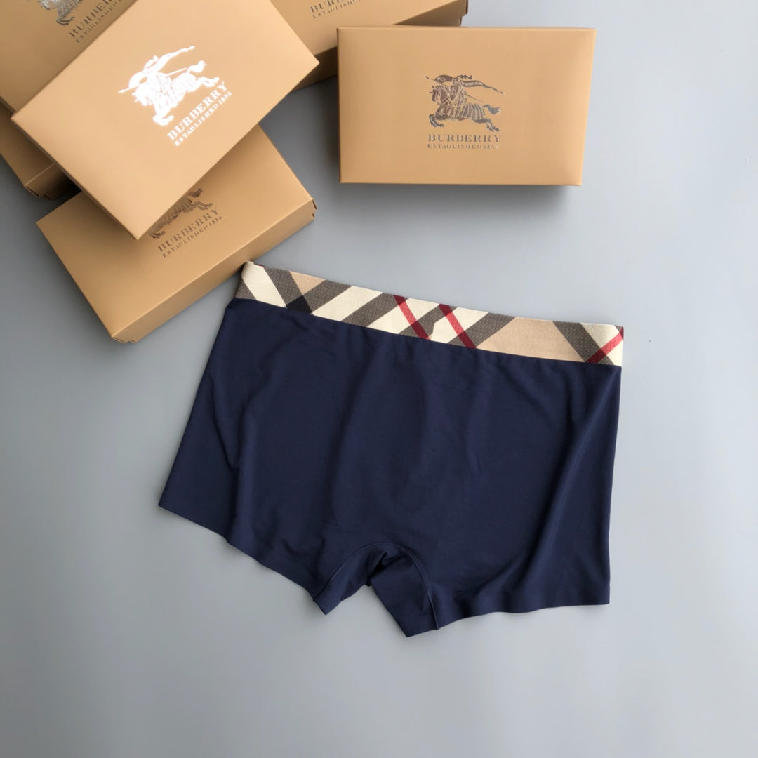 Burberry diagonal check lettered waist boxer briefs - view 8