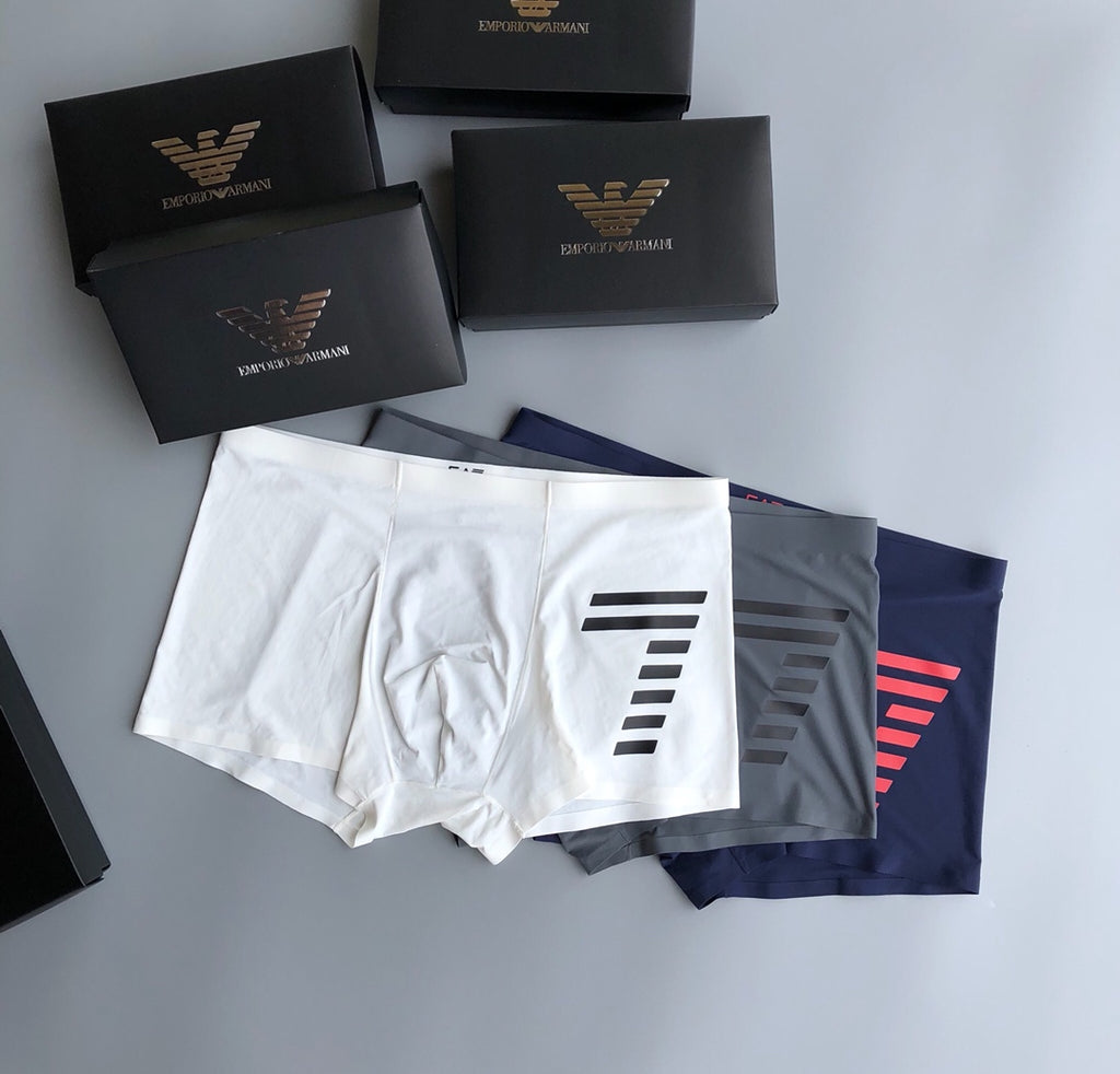 Armani Men's Contrast EA7 Boxer Briefs - Box of 3 Pieces - image 2