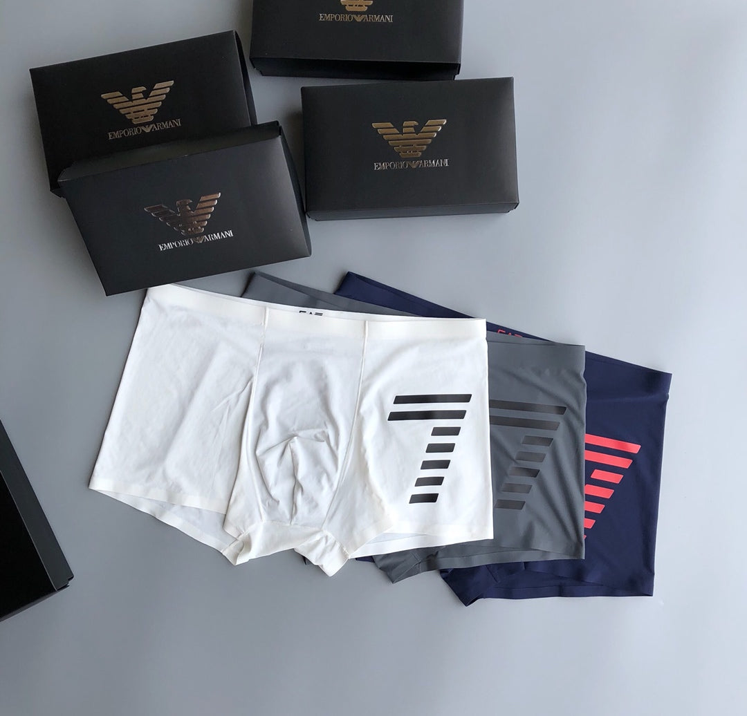Armani Men's Contrast EA7 Boxer Briefs - Box of 3 Pieces - image 2