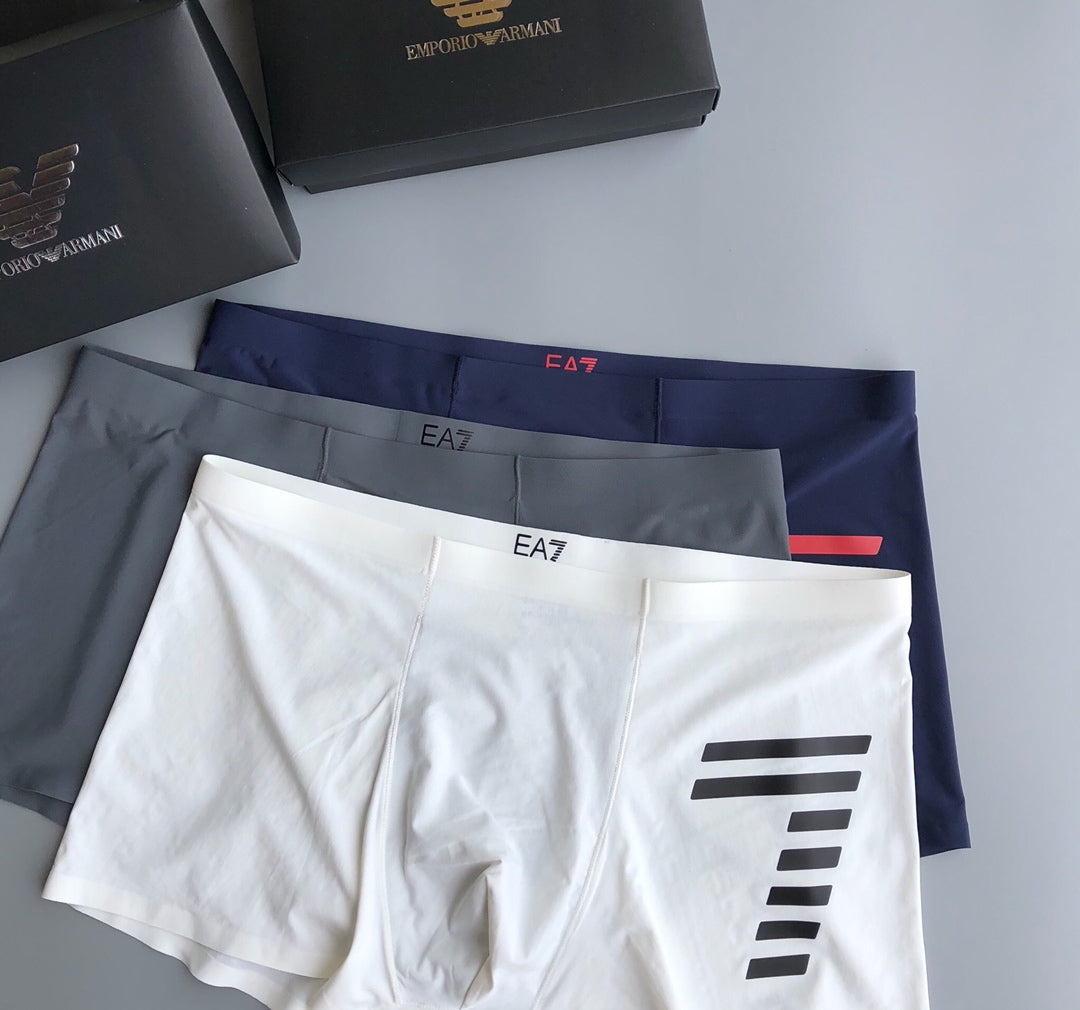 Armani Men's Contrast EA7 Boxer Briefs - Box of 3 Pieces - image 4