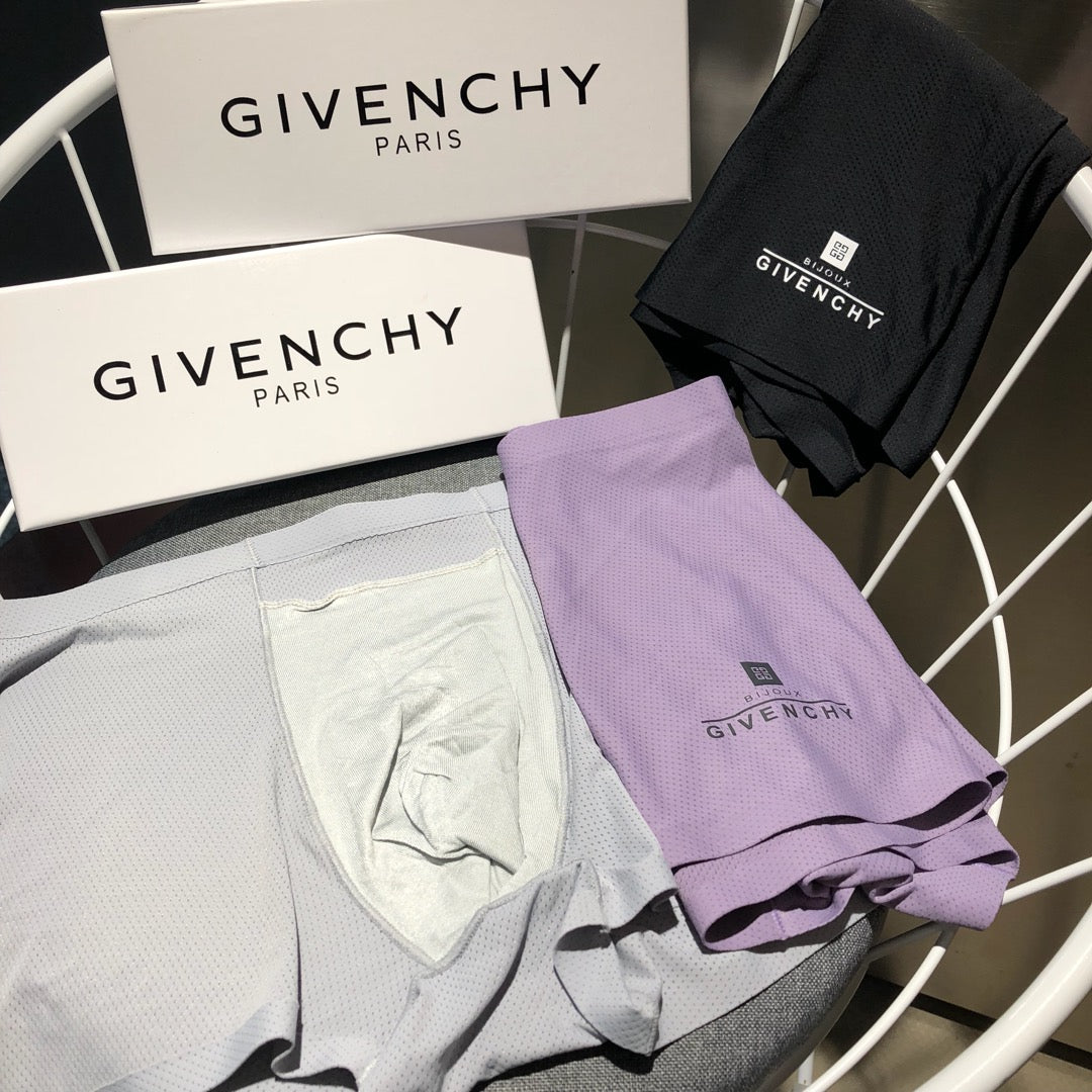 Givenchy pale gray mesh panel boxer briefs - view 6