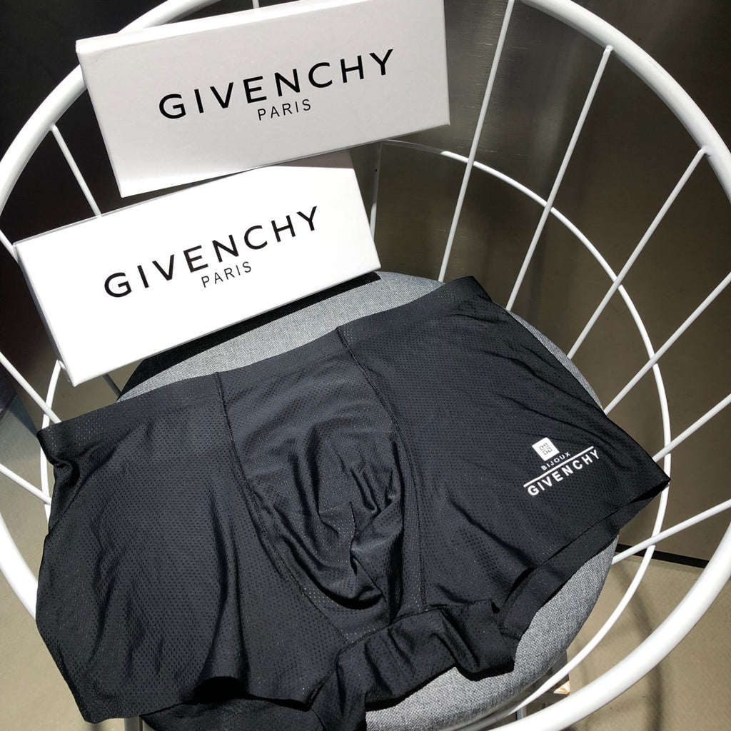 Givenchy pale gray mesh panel boxer briefs - view 3