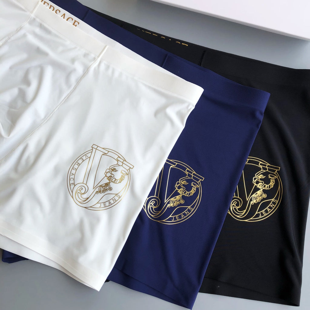 Versace gold circle outline boxer briefs - view 1