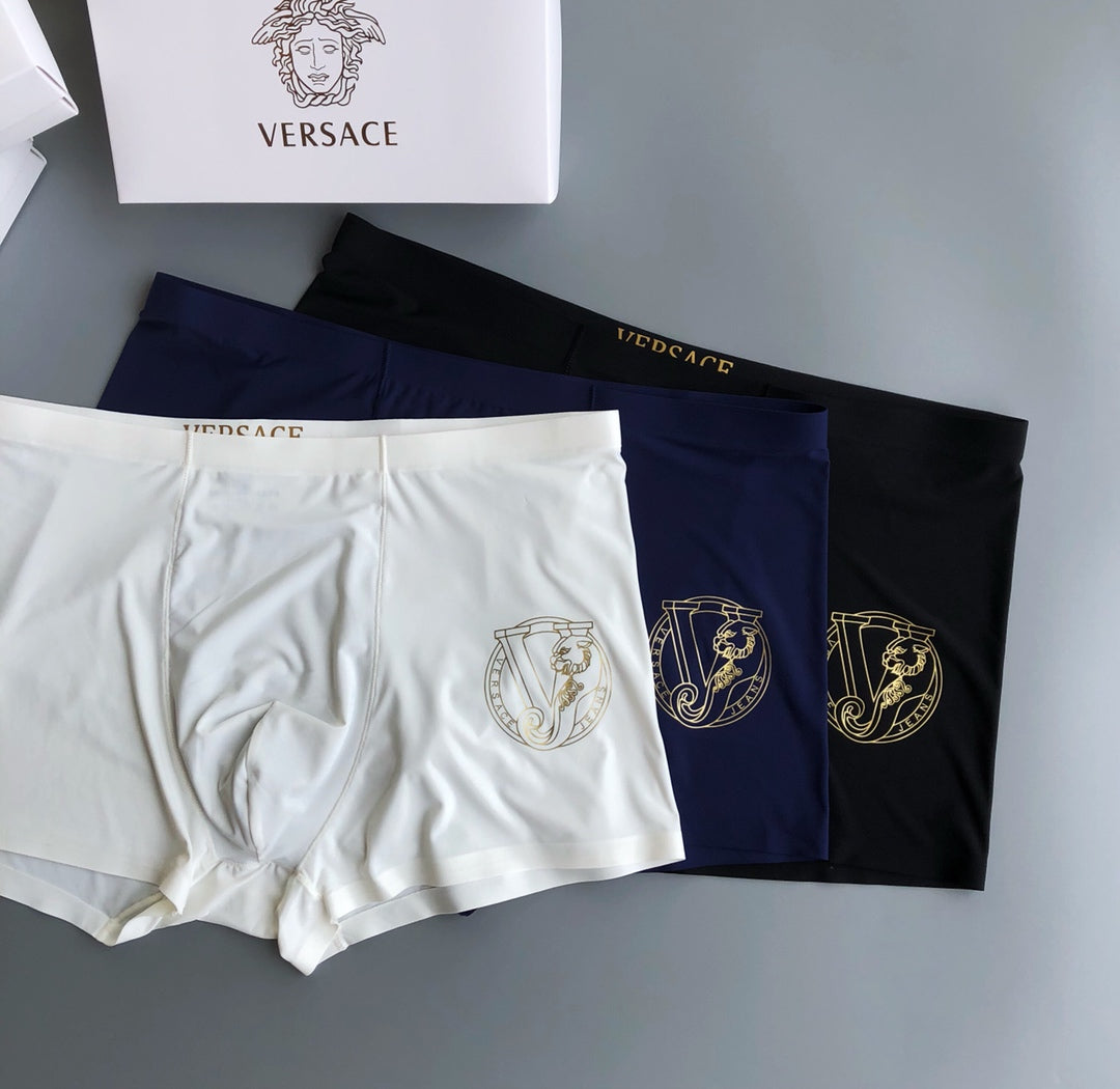 Versace gold circle outline boxer briefs - view 3
