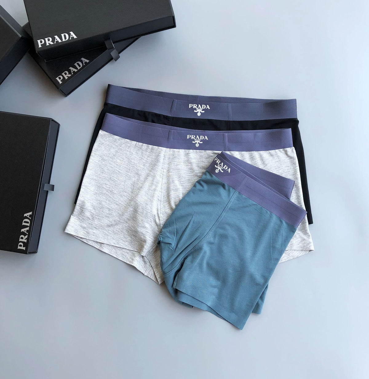 Prada small waist wordmark boxer briefs - view 3