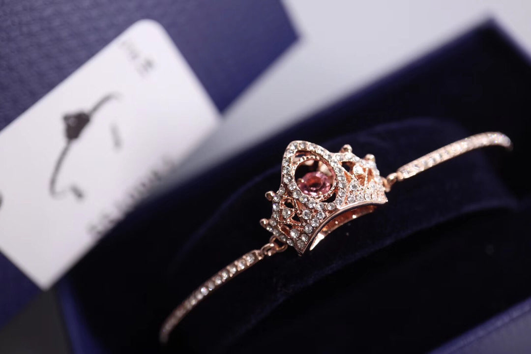Swarovski Rose Gold-Tone Crown Heart Bangle - album image 6